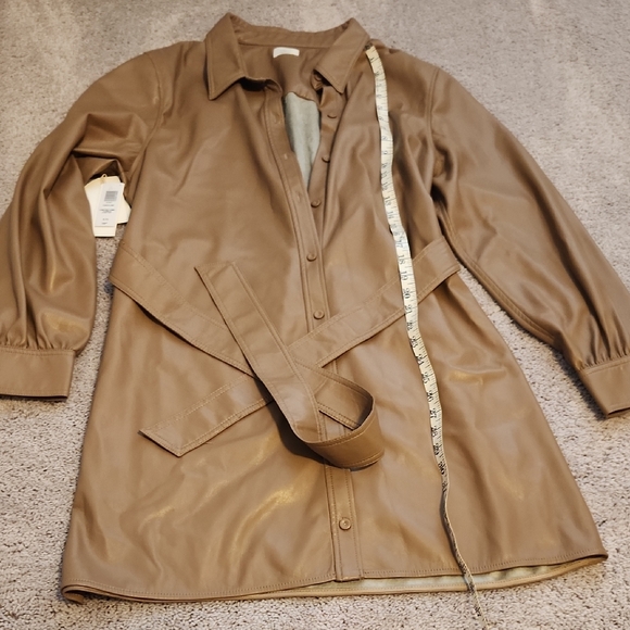 Aritzia Vegan Leather Sz XL Dress - Picture 3 of 9